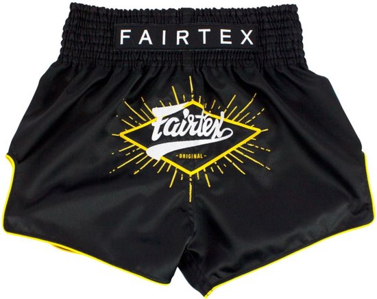 Foto: Fairtex bs1903 muay thai shorts focus zwart maat l