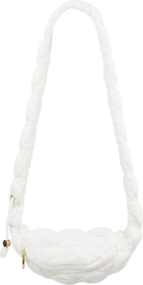 Schoudertas/Crossbodytas Cloudy/Bomber Small - Verstelbaar - Wit
