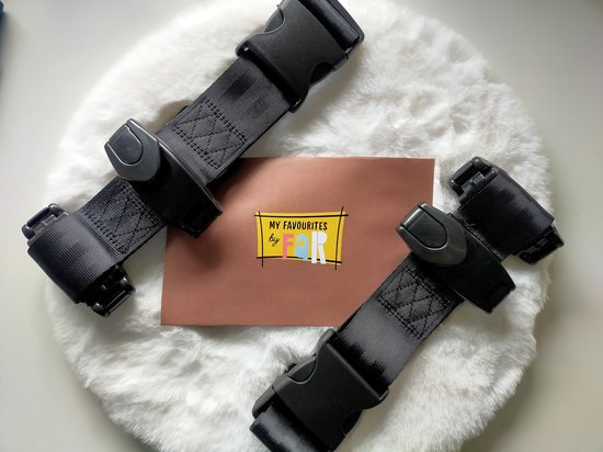 My favourites by far®-2 stuks Gordelklem-Gordelclip-Gordelgeleider autostoel kind-Gordelversteller-autogordel snijdt niet meer in je nek-kinderen van Merkloos — afbeelding 3