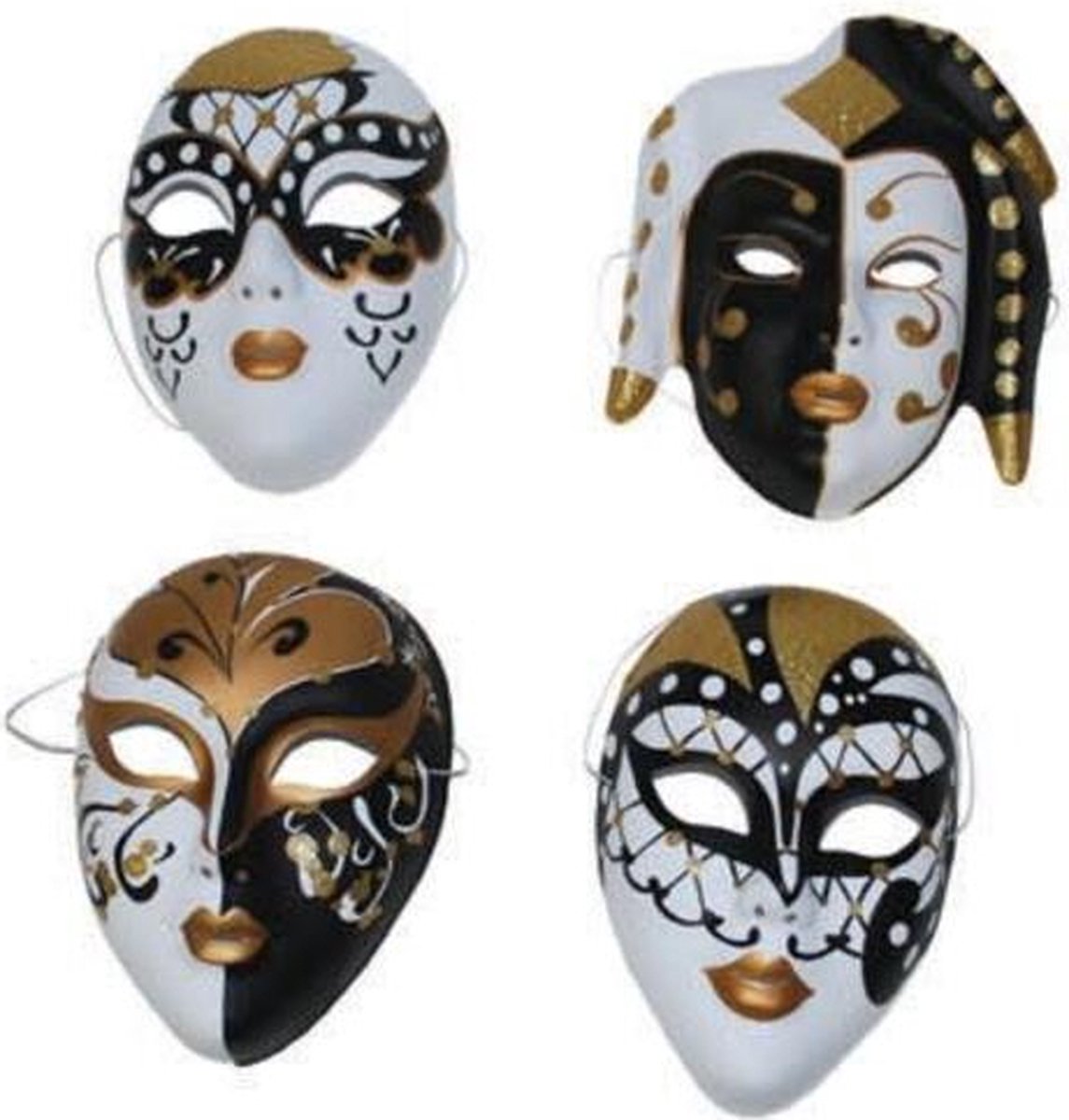 Goedkoopste geschilderd masker glitter ass. (1stuk