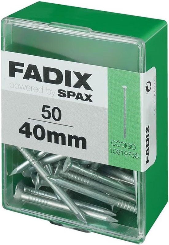 30 spijkers met 25 mm lengte - stalen nagels voor beton, baksteen, gips en hout - gehard staal om op te hangen - Made in Europe (zilveren kop, 25 mm 30 spijkers met 25 mm lengte - stalen nagels voor beton, baksteen, gips en hout - gehard staal om op te hangen - Made in Europe (zilveren kop, 25 mm