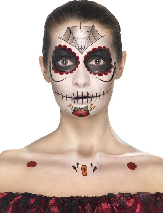 peinture pour le visage dia de los muertos pour hommes