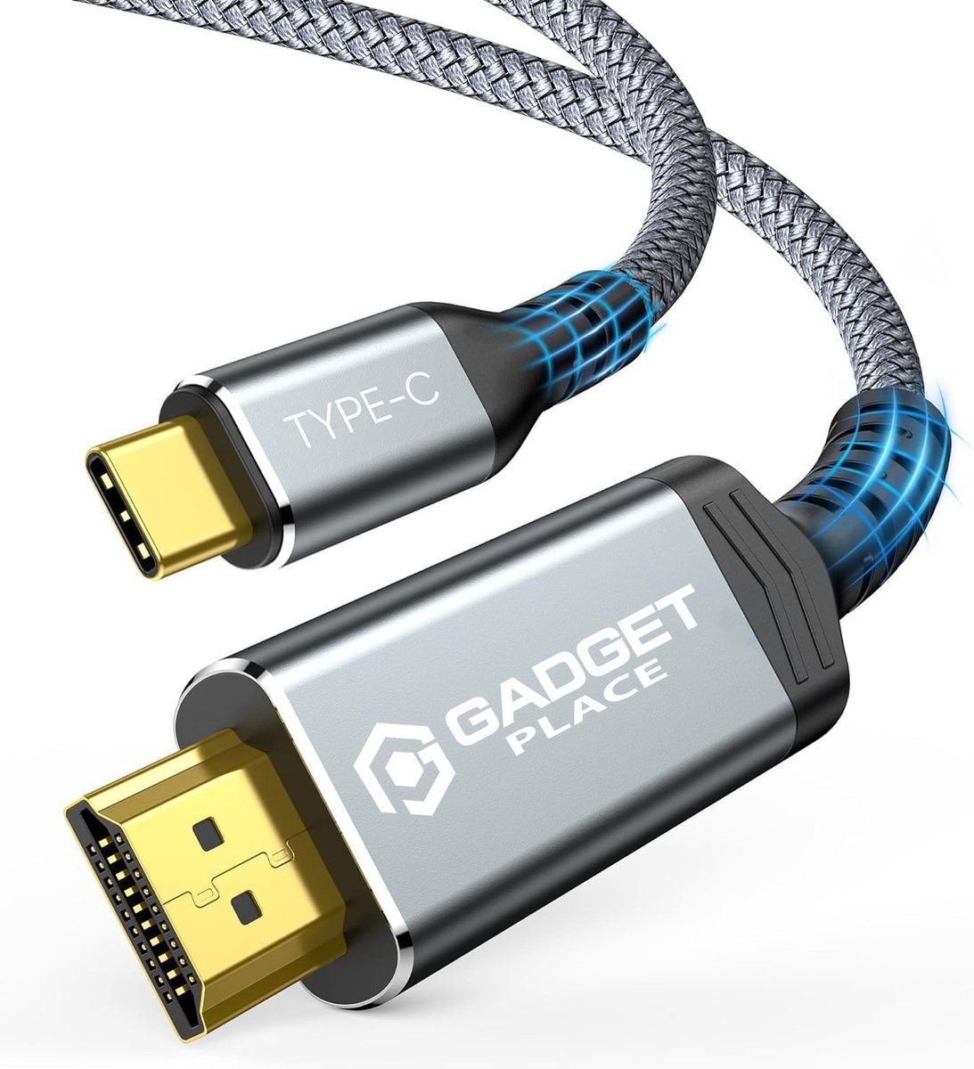 USB C naar HDMI kabel - 4K - 1 Meter - Nylon Gevlochten - Ultra HD - 4K@60Hz