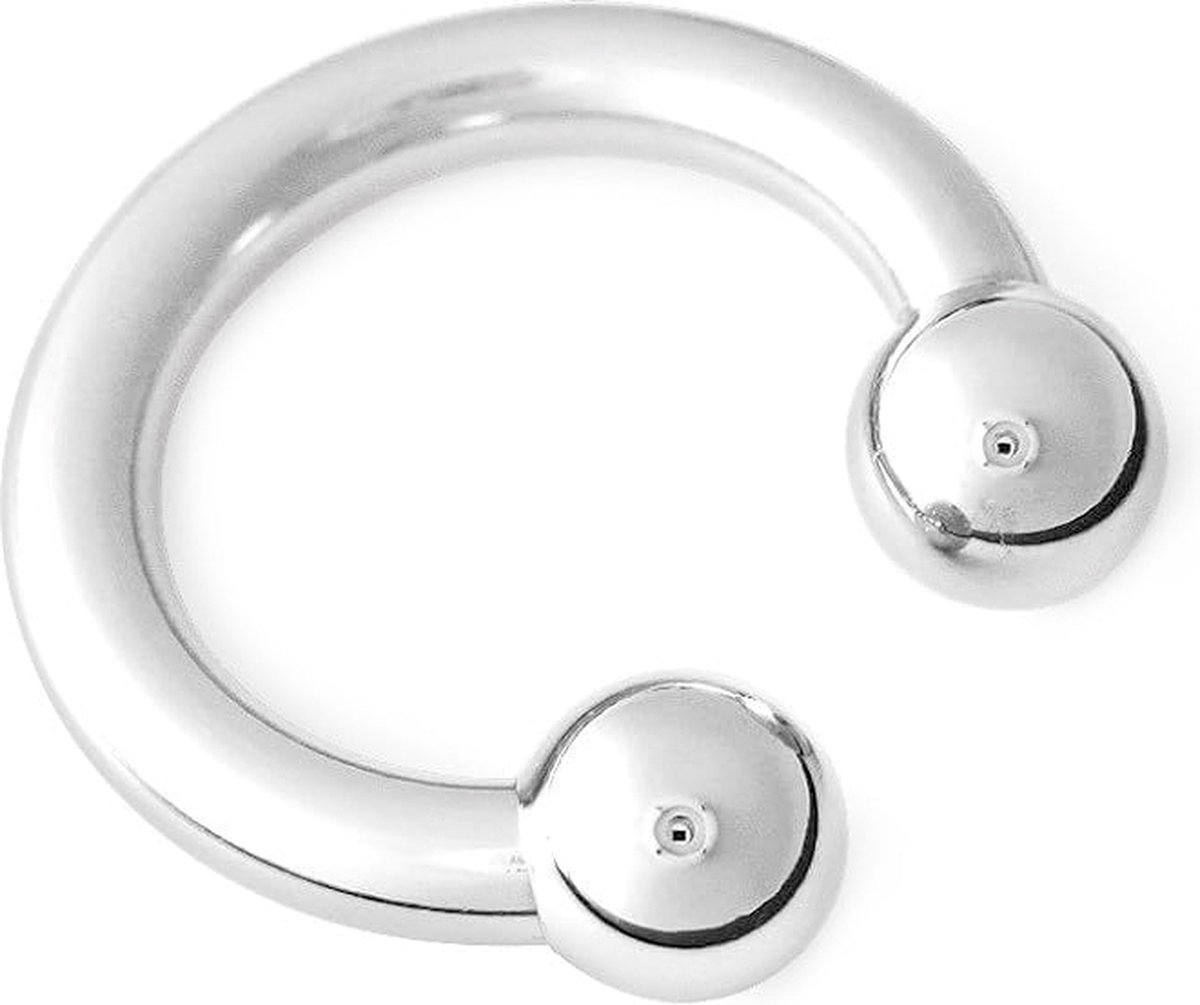 Goedkoopste Black Label - Circular Barbell - Fetish Armband - RVS S