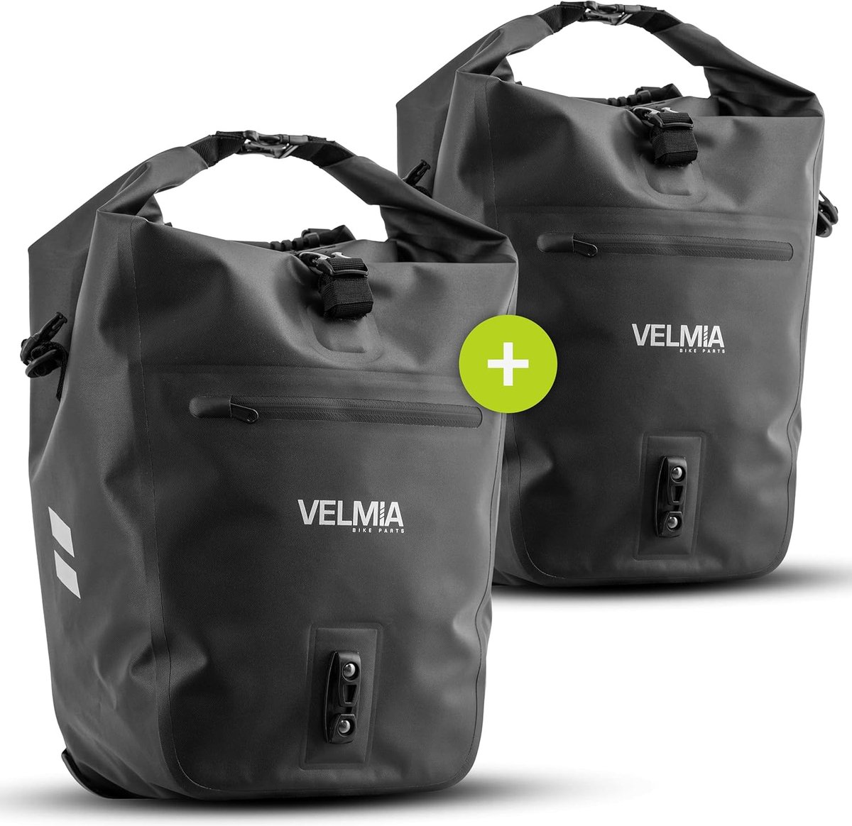 100% waterdichte Velmia Fietstas voor bagagedrager met praktische draaggreep - Ruime bagagedragertas voor achterop - Fietstassen voor extra bagage