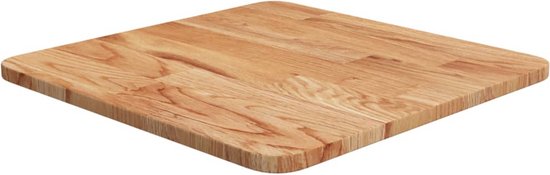 vidaXL Tafelblad vierkant 40x40x1,5 cm onbehandeld massief eikenhout