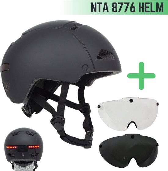 pedelec helm met vizier