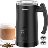 Burnnove SAIBOKE 4-in-1 Elektrische Melkopschuimer en Stomer, 350 ml - Stil en Automatisch voor Warm en Koud Melkschuim, Perfect voor Latte, Cappuccino en Macchiato