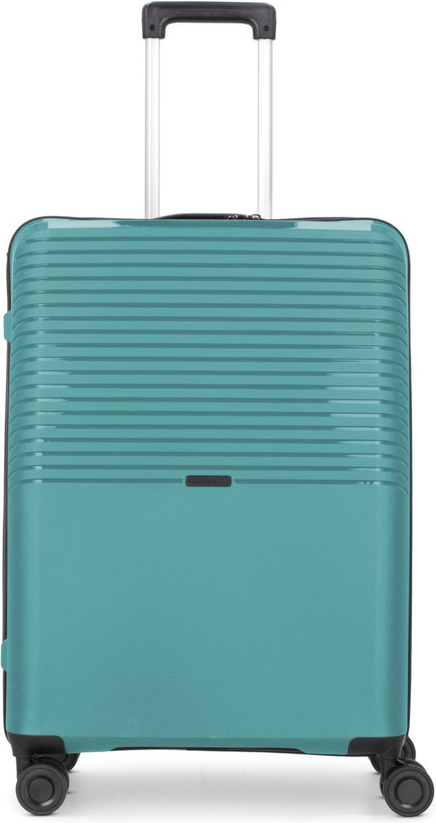 d & n Travel Line 4000 4-wielige trolley 66 cm - Harde bagage - TSA slot - grün