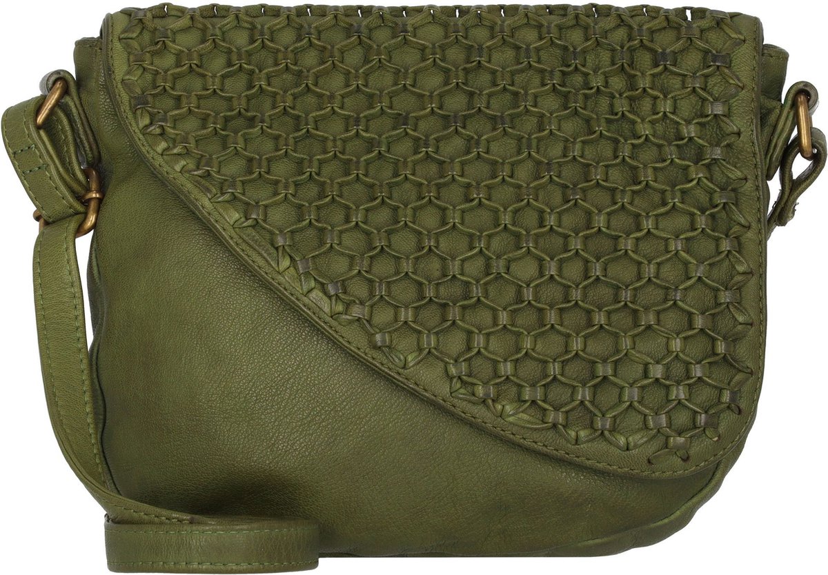 Greenland Nature Femi & Nine Leren Schoudertas 24 cm - Dames - green