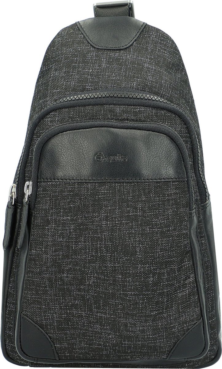 Esquire Schoudertas Recycled Life Crossbody Bag Black Zwart
