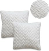 Kussenhoes Fluffy 60x60 cm, groen superzacht | Dutch Decor