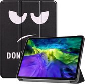 iMoshion Design Trifold iPad Pro Bookcase 11 (2020-2018) Tablet Sleeve - Ne pas toucher