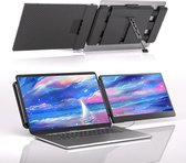 Portable Monitor Full HD USB-C - 14 Inch Inclusief Draagtas - Met Speakers - Plug en Play - Draagbare monitor - Draagbaar scherm - Draagbare monitor voor laptop - draagbaar scherm voor laptop - portable beeldscherm - USB Monitor