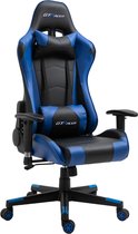GTRacer Pro - Game Stoel - Gaming Stoel - Ergonomische Bureaustoel - Gamestoel - Verstelbaar - Gaming Chair - Zwart / Blauw