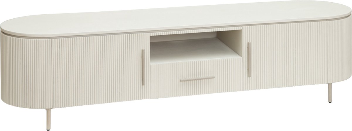 Tower Living tv meubel Corbetta 185x45x45 cm mangohout Wit