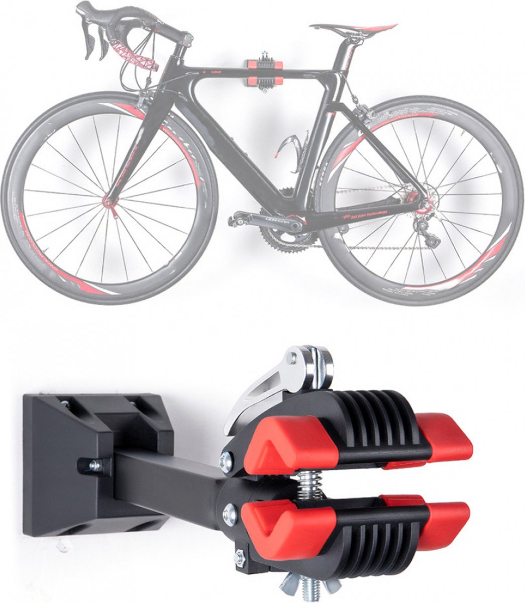 Fiets muurbeugel / Fietsenrek - Wandmontage / Ophangsysteem - Luxe Fiets Ophangsysteem - Fietshaak - Hoogwaardig - Opvouwbaar - Muurbevestiging - Aluminium - 20KG