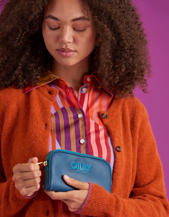 Oilily Porte-monnaie Zaza Wallet Legion Blue Bleu pétrole