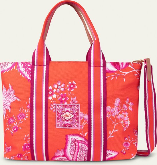 Oilily Sac à épaule Sac à épaule bandoulière Tara Tote Bag Sits Icon World Cherry Tomato Multicolore