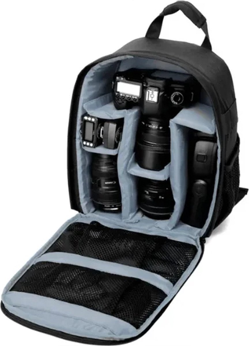 Qendore Ancona 12L compacte rugzak foto camera video cameratas fototas rugtas grijs voor Canon Nikon Sony Fuji Pentax