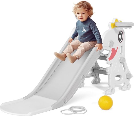Culbuto Bebe Toboggan Et Balançoire Pour Bébé Long Toboggan Autoportant Pour Enfant Centre D'activités Pour Aire De Jeux Ensemble De Jeux Intérieur Extérieur (Aisle Blue Yellow Balançoire Bébé