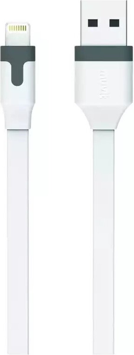 Muvit, Lightning naar USB-A 2.0 Tab Oplaad- en synchronisatiekabel 2.4A 2m, Wit