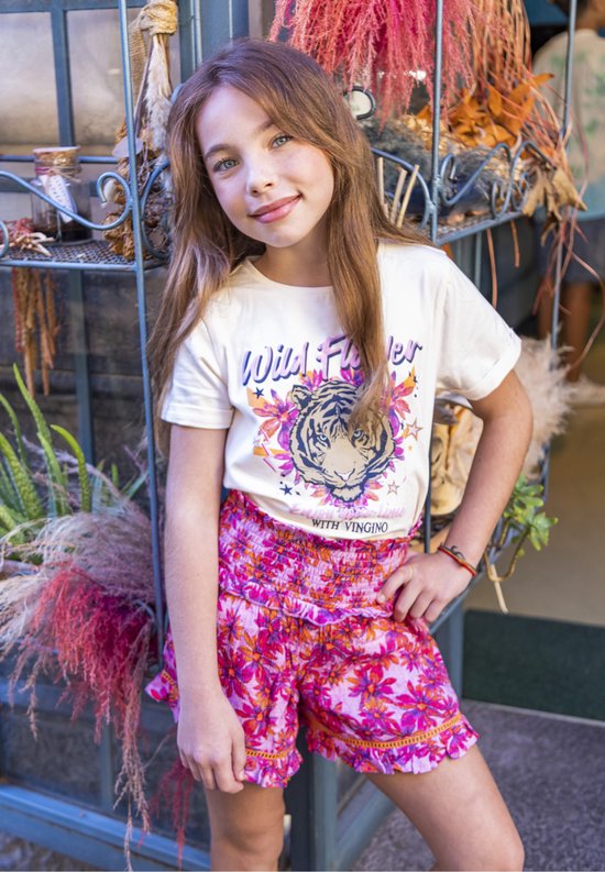 Vingino meiden rok Rila Floral Lilac bol