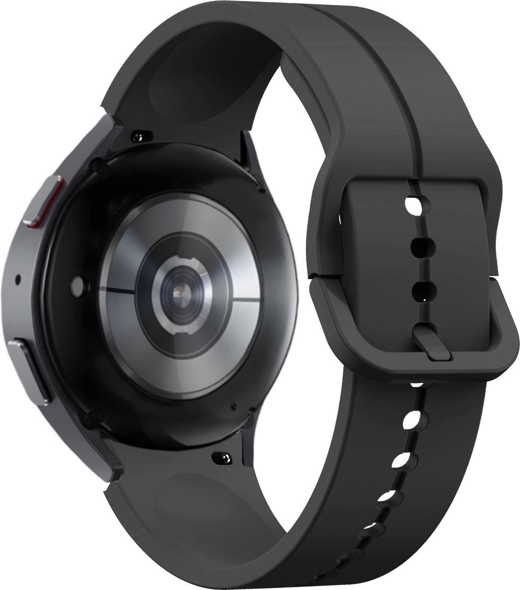 Horlogebandje voor Samsung Galaxy Watch 6 / 6 Classic / 5 40 MM & 44 MM / 5 Pro / Watch 4 & Watch 4 Classic / Watch 3 41MM – Siliconen – Zwart Comfortabel & Waterbestendig