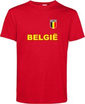 T-shirt België | Championnat d'Europe 2024 |België belge | Chemise drapeau belge | Rouge | taille 4XL