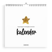 Fabrikten - Verjaardagskalender Star - Sterretjes - 21x21cm - Minimalistisch