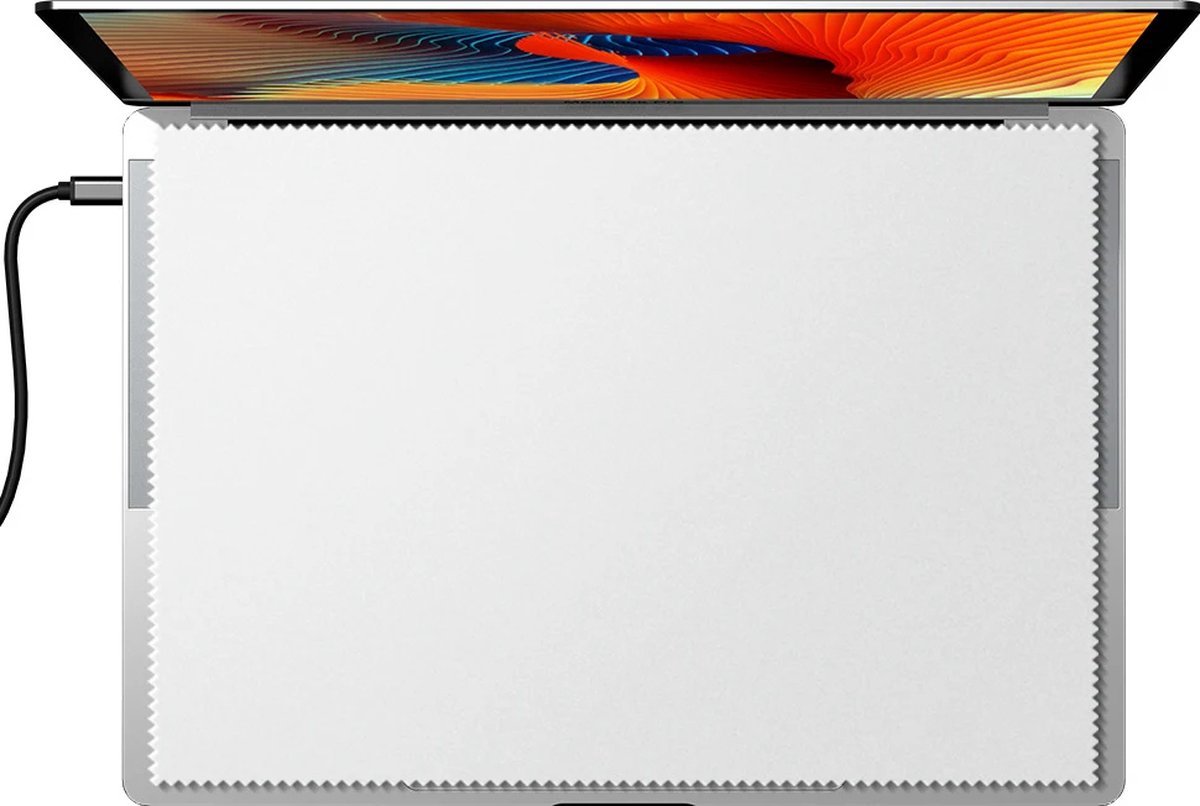 Microfiber laptop schermdoekje 29x19,5 cm, vlekvrij, anti-olie, duurzaam, 13 inch MacBook Pro geschikt - Afbeelding 3