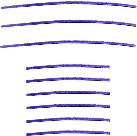 Somstyle Vilt Strips Geschikt voor Dyson V6, V7, V8, V10 & V11 Rolreiniger Set – 9 Stuks – Stofzuiger Accessoires – Zachte Pluche Strip voor Mondstuk – Paars