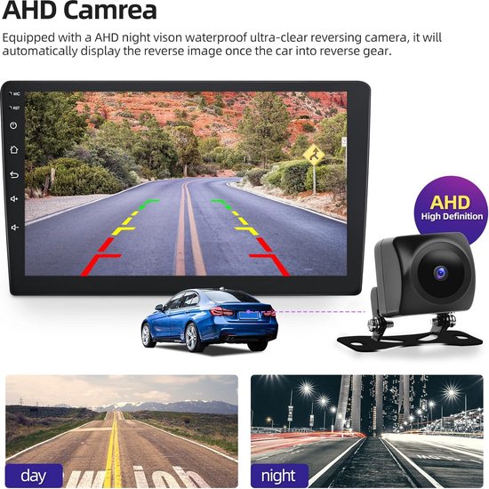 Autoradio 1 DIN 7 Pouces Avec CarPlay/Android Auto Sans Fil - NHOPEEW - Écran Tactile, Mirror Link, USB/SD/AUX, FM, Commandes Au Volant - 10