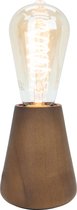 EGLO Asby Tafellamp - E27 - 10 cm - Donkerbruin - Hout