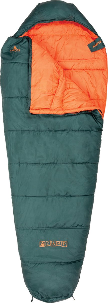ACAMP NOVA Mummie Slaapzak 220 x 85 x 50 cm Donker Groen 1200 Gram PFC-Vrij
