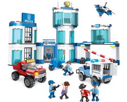 Cogo Politiebureau Bouwset – Politie Speelgoed Constructieset – Model 3925