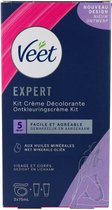 Veet Set Voor Haarontkleuring - Gezicht en Lichaam  - Normale Huid - 2x75ml