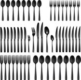 Bol.com Deleca 12 Persoons Bestekset Essential (72-delig) - Lepels Messen Vorken Steakmessen & Gebaksvorkjes - Vaatwasserbestend... aanbieding