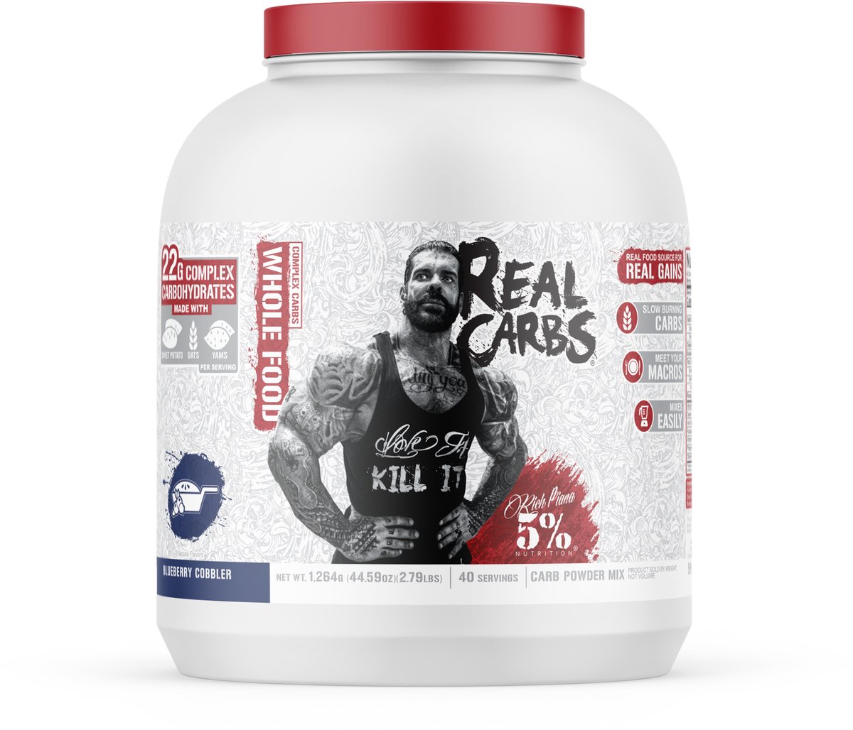 Goedkoopste Real Carbs 40 servings Blueberry Cobbler