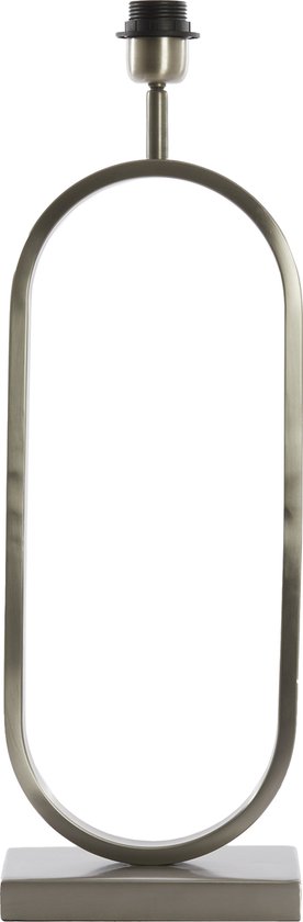 Light & Living Lampe de table Jamiri - 55cm de haut - Nickel - sans abat-jour