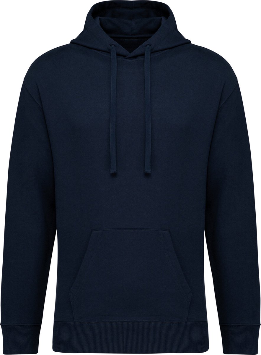 Native Spirit Ecologische uniseks sweater met capuchon en afhangende mouwen French Terry NS431 - Navy Blue - XXL