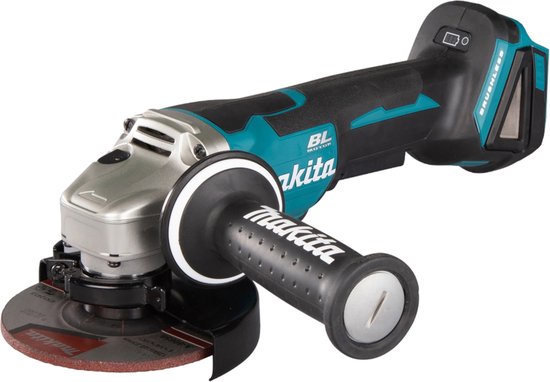 Makita DGA508Z 18V Li-Ion Accu haakse slijper body - 125mm - koolborstelloos - softstart