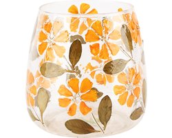 Dekoratief | Theelichthouder 'Festi Fall', transparant, glas, 16x16x16cm | A248044