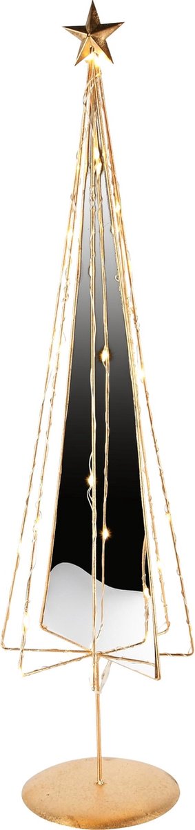 Dekoratief | Deco boom, goud, LED, 16x16x60cm | A245871