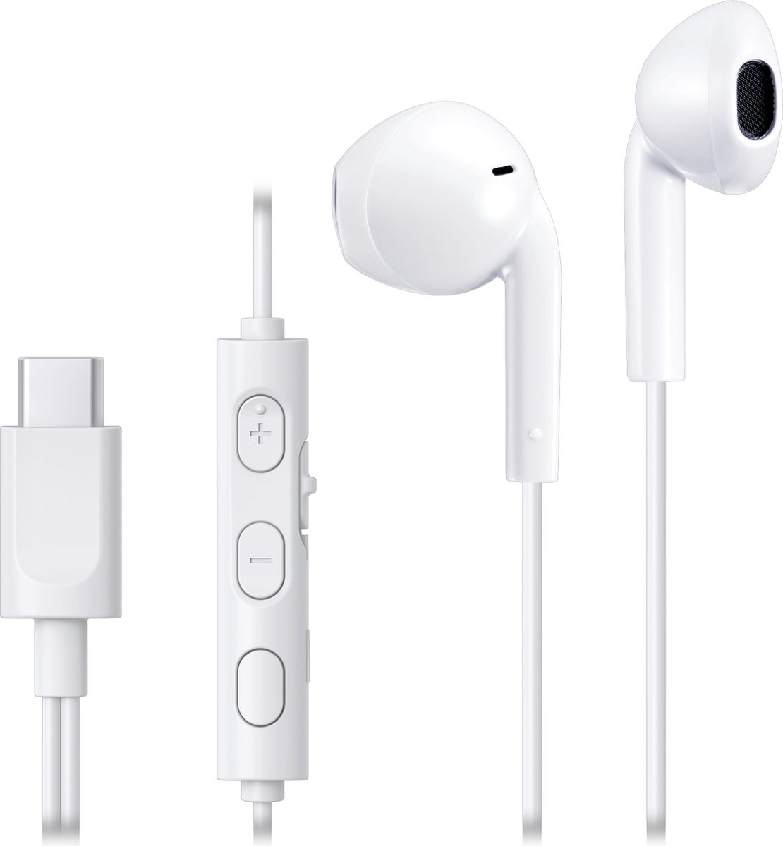 JVC HA-FR17UC - In-Ear USB-C Stereo Headset + Remote - Wit