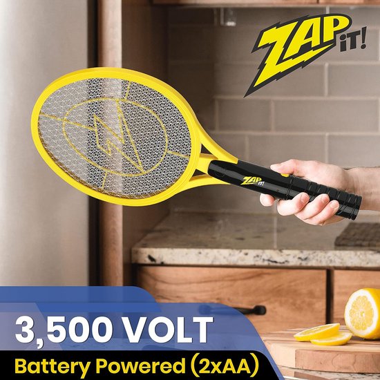 Foto: Mini zap it bug zapper werkt op batterijen 2xaa inbegrepen bug zapper racket 3 500 volt 2 pack