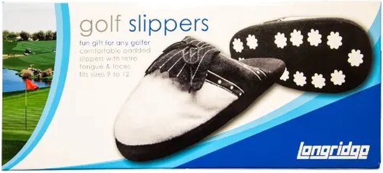 Golfpresentjes - Golfpantoffels - Golfgadget - EXTRA COMFORTABELE SLIPPERS - Hoogwaardig KWALITEIT- Cadeau - Grappig Golfcadeau - Fleece– Cadeau golfer - Golfkado-Golfgadget -golfcadeau man - golfcadeau vrouw- Golf accessoires -Gadget voor Golfer van Golfpresentjes — afbeelding 2