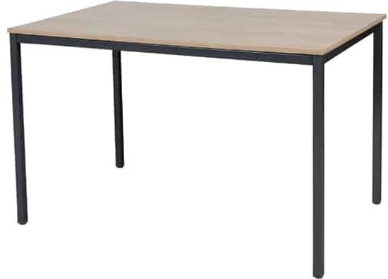 Foto: Bureautafel domino basic 180x80 wit alu frame