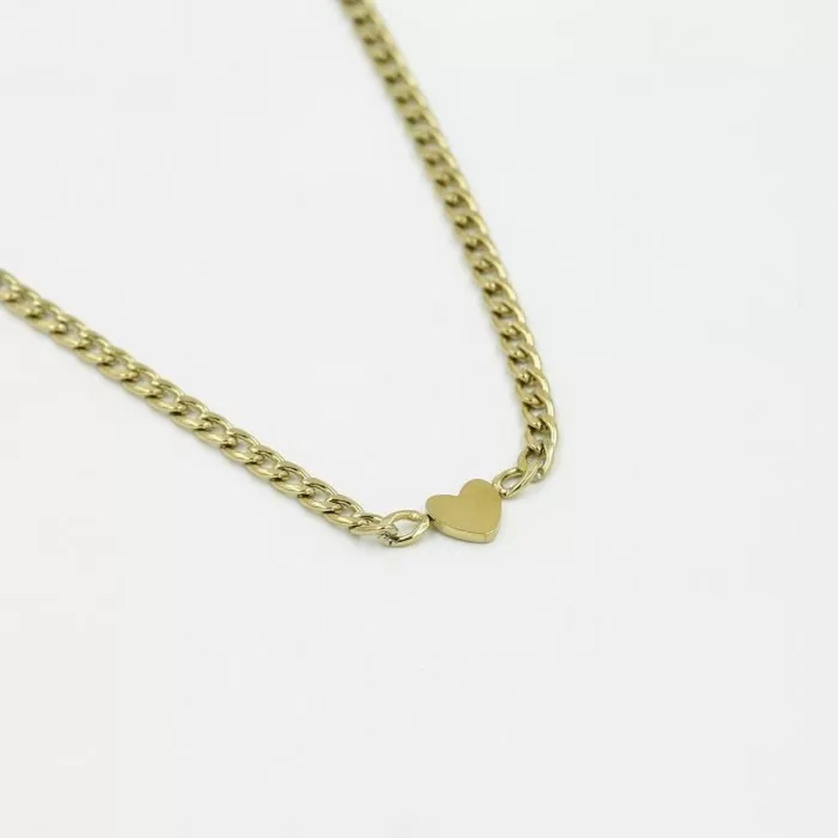 Ketting Hartje - goud