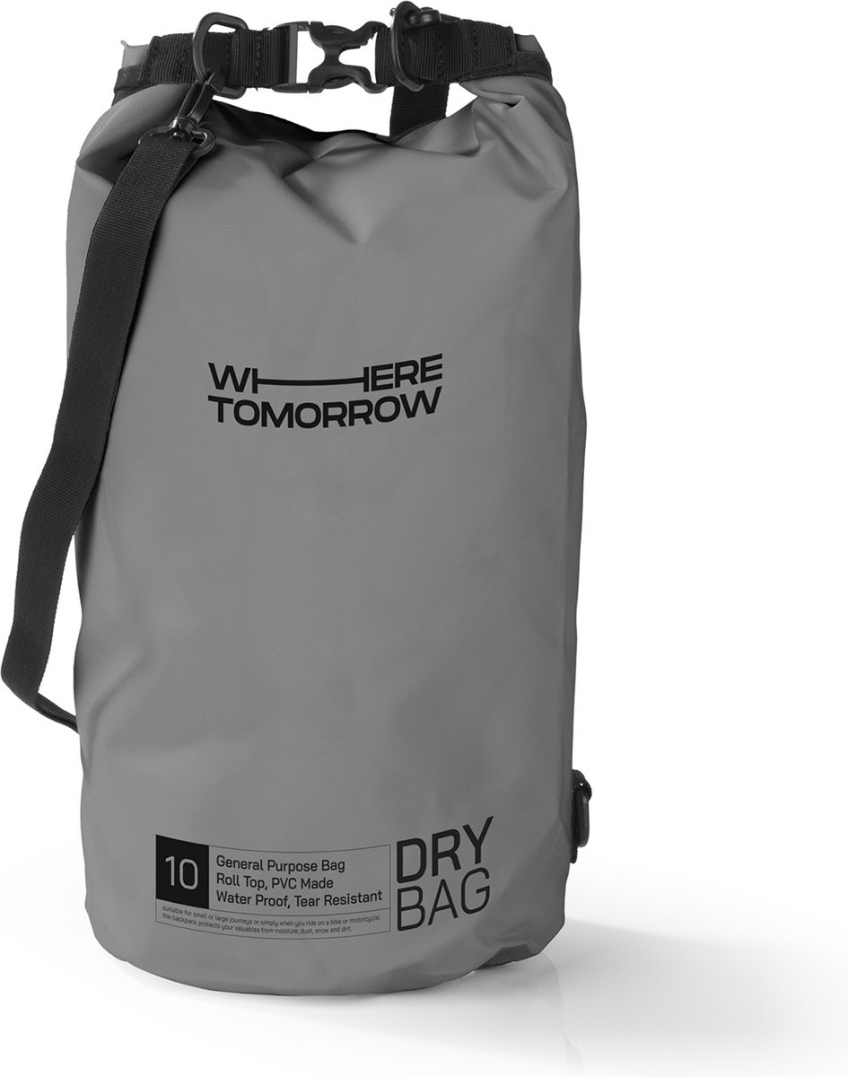 Where Tomorrow PVC dry bag Style 01 10L grijs